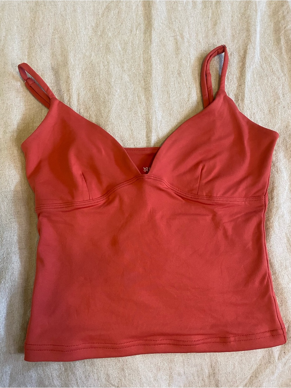 ReoRia Coral-Red Camisole Tank Top